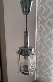 Lampadario metallo cromato