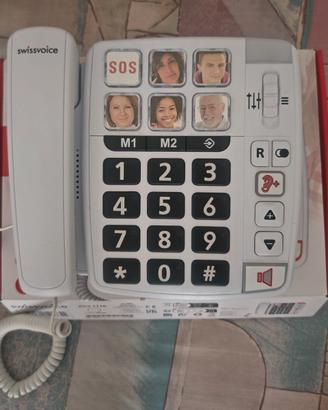 Telefono fisso per anziani.