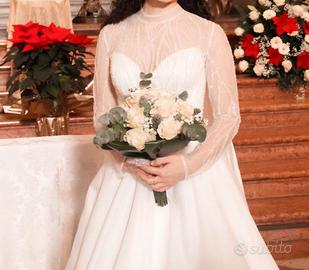Abito da sposa taglia 38-40 con Velo e Sottogonna