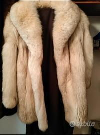 pelliccia volpe bianca taglia 42/44