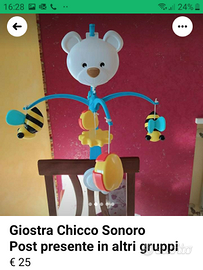 Giostra sonaglio per bambini personaggi