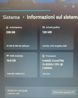 Dell i5 16/256 Win 11 Pro