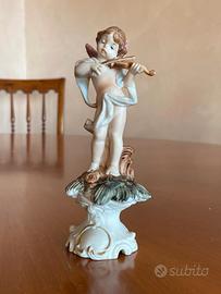 Statuina in Porcellana - Angioletto con Violino