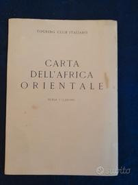 Cartina geografica dell'Africa Orientale