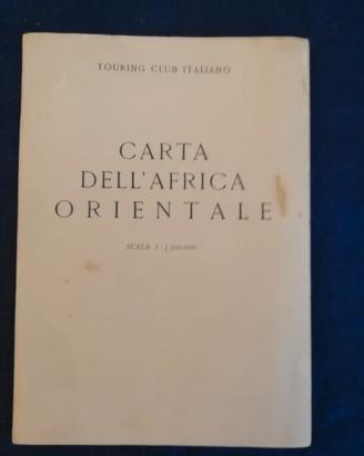 Cartina geografica dell'Africa Orientale