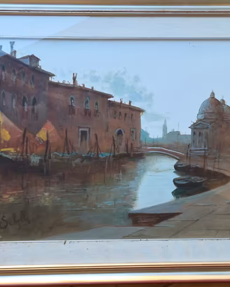 Quadro Francesco Schiller "Paesaggio Lagunare"