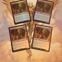 Magic the gathering 'Shivan dragon' Foil X4