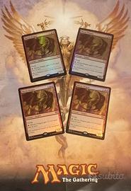 Magic the gathering 'Shivan dragon' Foil X4
