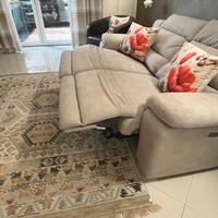 Divano in tessuto alcantara 3 posti