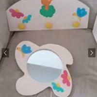 FASCIATOIO  COMPLETO CON SPECCHIO E APPENDIABITI