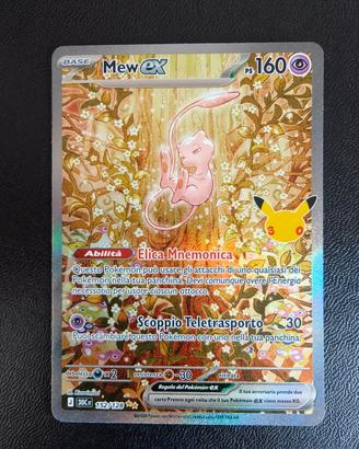 Mew ex 30c 152/128 pokemon 30° anniversario ITA
