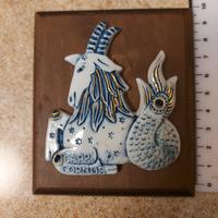 quadretto capricorno artigianale