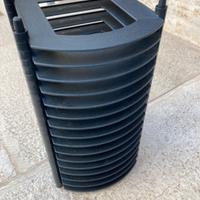 Torretta porta CD modulare in plastica nero