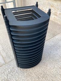 Torretta porta CD modulare in plastica nero