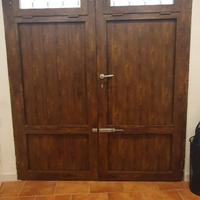 Porta a due ante esterna in alluminio