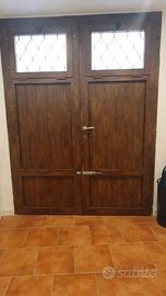 Porta a due ante esterna in alluminio