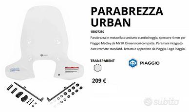 Piaggio -parabrezza alto Urban 1B002750 per Medley
