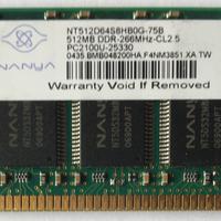 N. 2 RAM da 516 e 256 MB