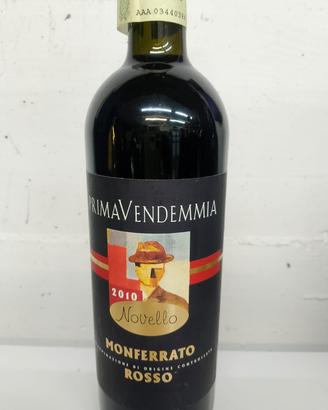 bottiglia di vino Monferrato rosso novello 