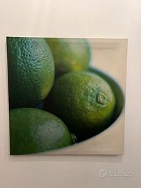 Quadro "Cesto di green limes" Originale Nuovo