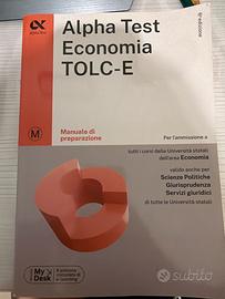 Libro universitario tolc e test economia