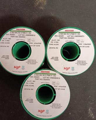 stagno lead free 3x da 0.7mmq loctite 0.5kg al pz