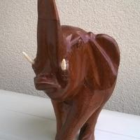 Statua scultura "Elefante" in legno H.25cm