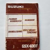 Suzuki GSX 400 F 1984 manuale uso ITALIANO