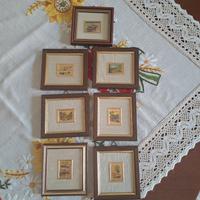 Lotto quadretti in foglia d'oro 