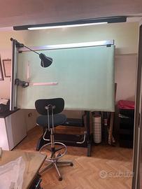 TAVOLO, TECNIGRAFO E PORTAROTOLI