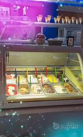 Doppia vetrina Gelato da 12 e 18 Gusti