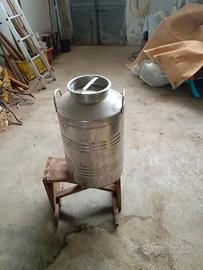 Bidone olio acciaio 50 litri