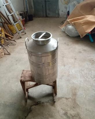 Bidone olio acciaio 50 litri