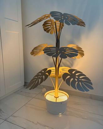 Piantana design moderno con luce LED – come nuova