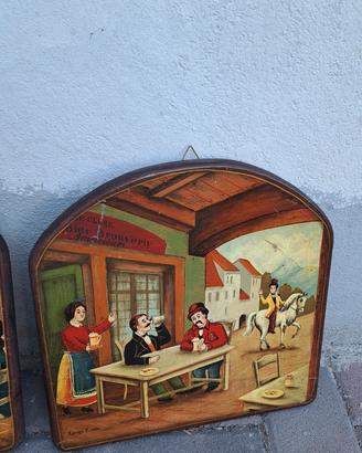 quadro in legno birreria dart e conz