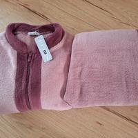 Pigiama/tuta da casa in pile rosa TG. 46
