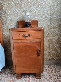 Coppia di Comodini Vintage Art Déco in Legno – Ann