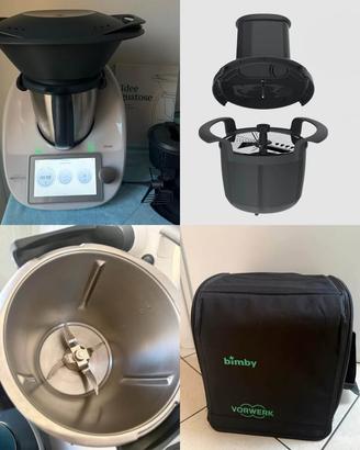 Bimby vorwerk TM6 con affettatutto e borsone