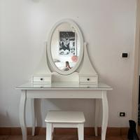 Toletta per trucco, bianca Ikea