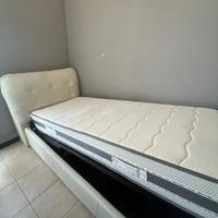 Letto singolo imbottito