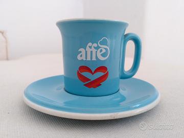 Tazzina  caffè vintage da collezione Affe' azzurra