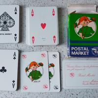 52 carte da gioco POSTAL MARKET Vintage anni '80
