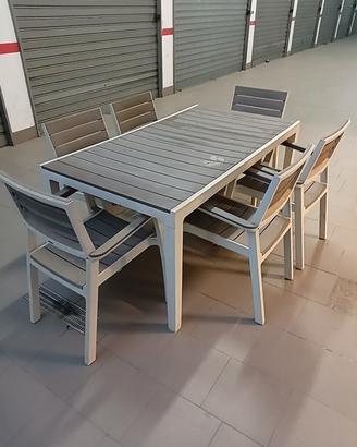 tavolo keeter di qualità con 6 sedie 