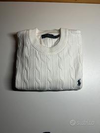 Maglione Ralph Lauren Bianco – Taglia M Uomo
