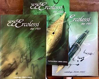 Tre cataloghi penne stilografiche Ercolessi 2003-7