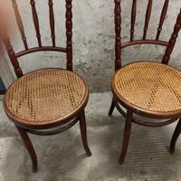 Sedie Thonet in paglia