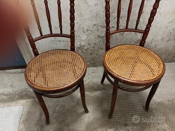 Sedie Thonet in paglia