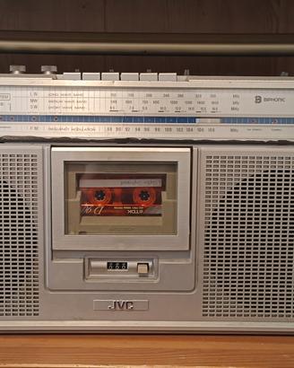 JVC RC-656L Biphonic Vintage + Lotto Cassette Anni