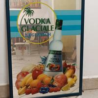 Specchio Vodka Glaciale Keglevich vintage pubblici