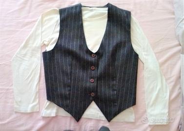 Gilet vintage anni '80 larghezza regolabile